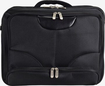 Dermata Document Bag in Black: front