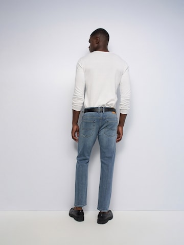 Coupe slim Jean Salsa Jeans en bleu