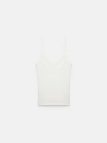 Dilvin - Top em branco: frente