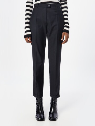 Sonia Rykiel Regular Trousers with creases in Black: front