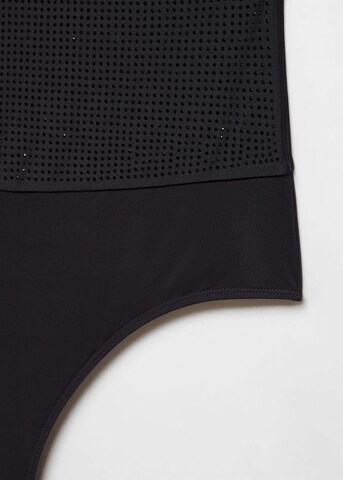 MANGO Blusenbody 'xminerva' in Schwarz