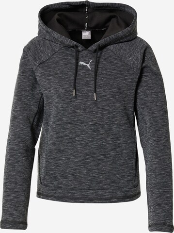 PUMA Sportief sweatshirt 'Evostripe' in Zwart: voorkant