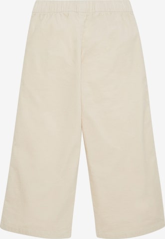 TOM TAILOR Wide leg Pants in White: front