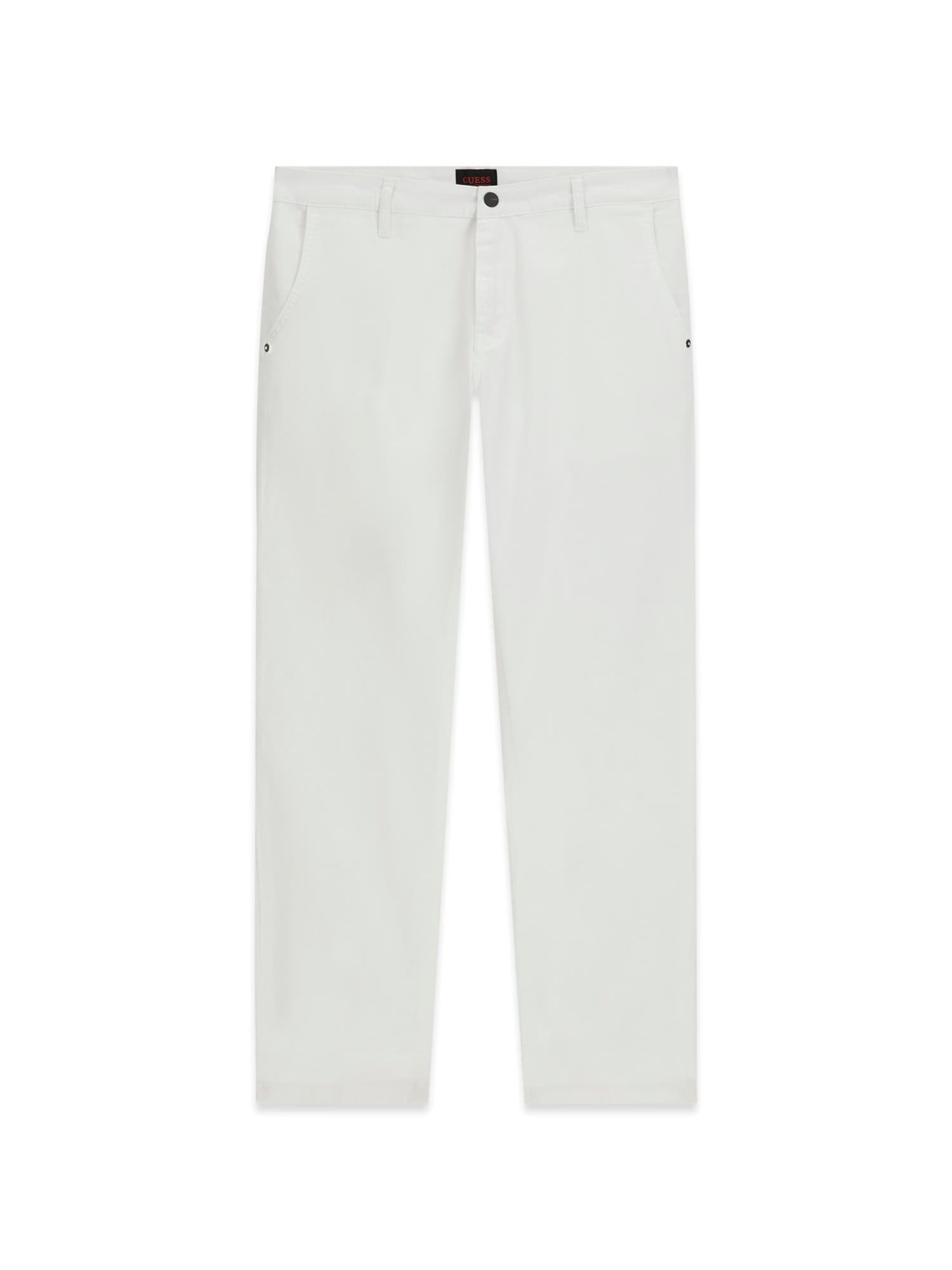 GUESS Slim fit Chino Pants in White: front
