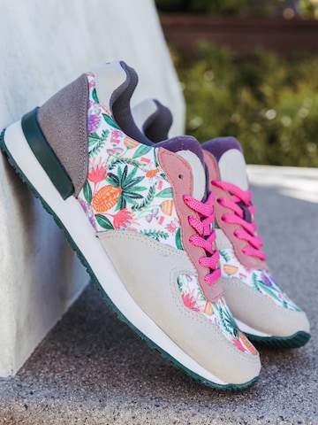 inkkas Sneaker low 'Abacaxi - Vegan Premium Sneaker | Nachhaltig & Handgefertigt.' in Mischfarben