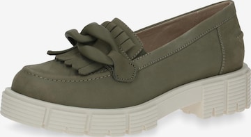 CAPRICE Classic Flats in Green: front