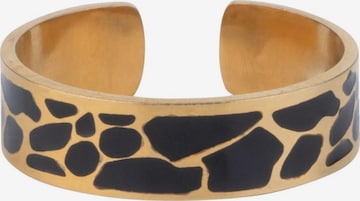 Chic by Lirette Ring 'Ring Craquelé' in Black: front