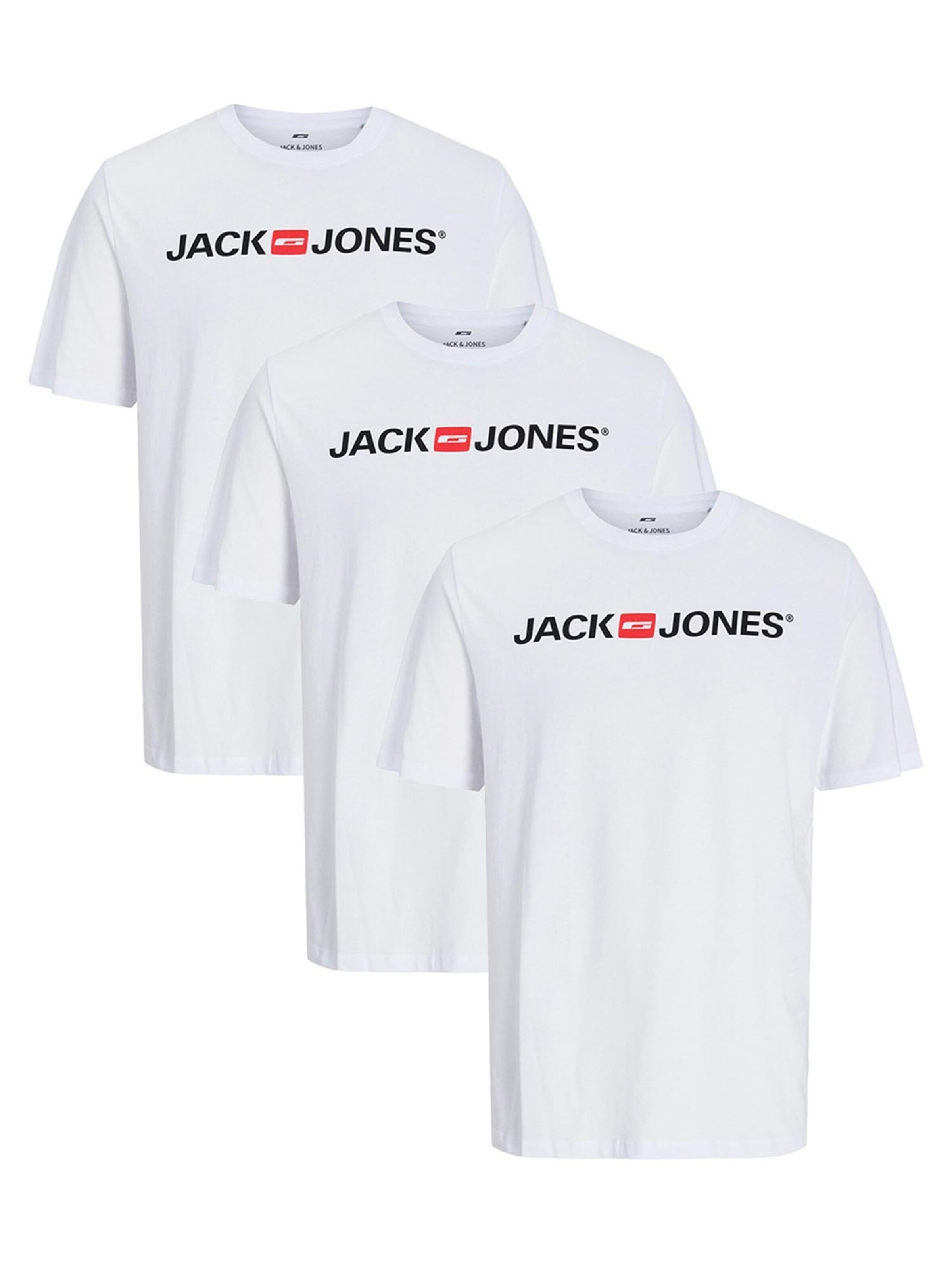 JACK & JONES Shirt 'Basic' in White: front
