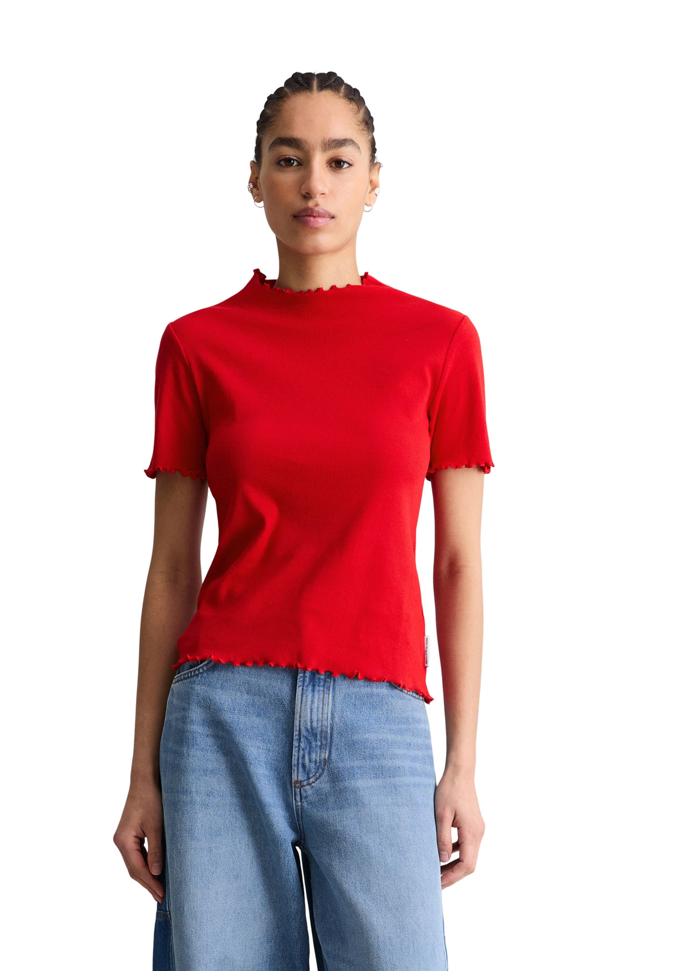 Marc O'Polo DENIM T-Shirt in Rot: Vorderseite