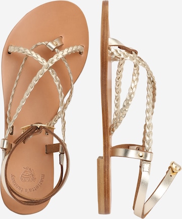 Flip-flops 'MELITA' de la Marietta's Fantasy pe auriu