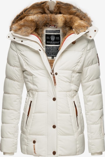 MARIKOO Winterjacke 'Nekoo' in XS in braun / weiß, Produktansicht