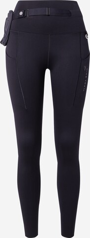 NIKE Skinny Workout Pants 'Trail' in Black: front