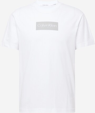 T-Shirt Calvin Klein en blanc : devant