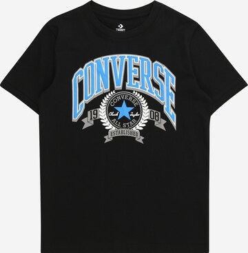 T-Shirt 'CLUB' CONVERSE en noir : devant