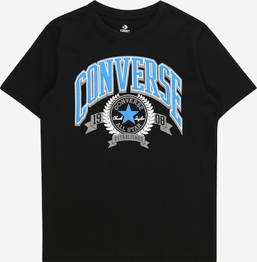 CONVERSE T-Shirt 'CLUB' in Schwarz: predná strana