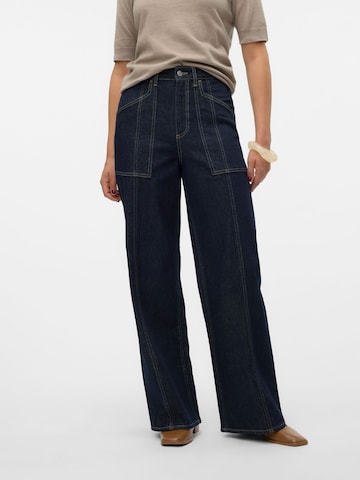 VERO MODA Szeroka nogawka Jeansy 'Pantaloni VERO MODA 10321125' w kolorze niebieski