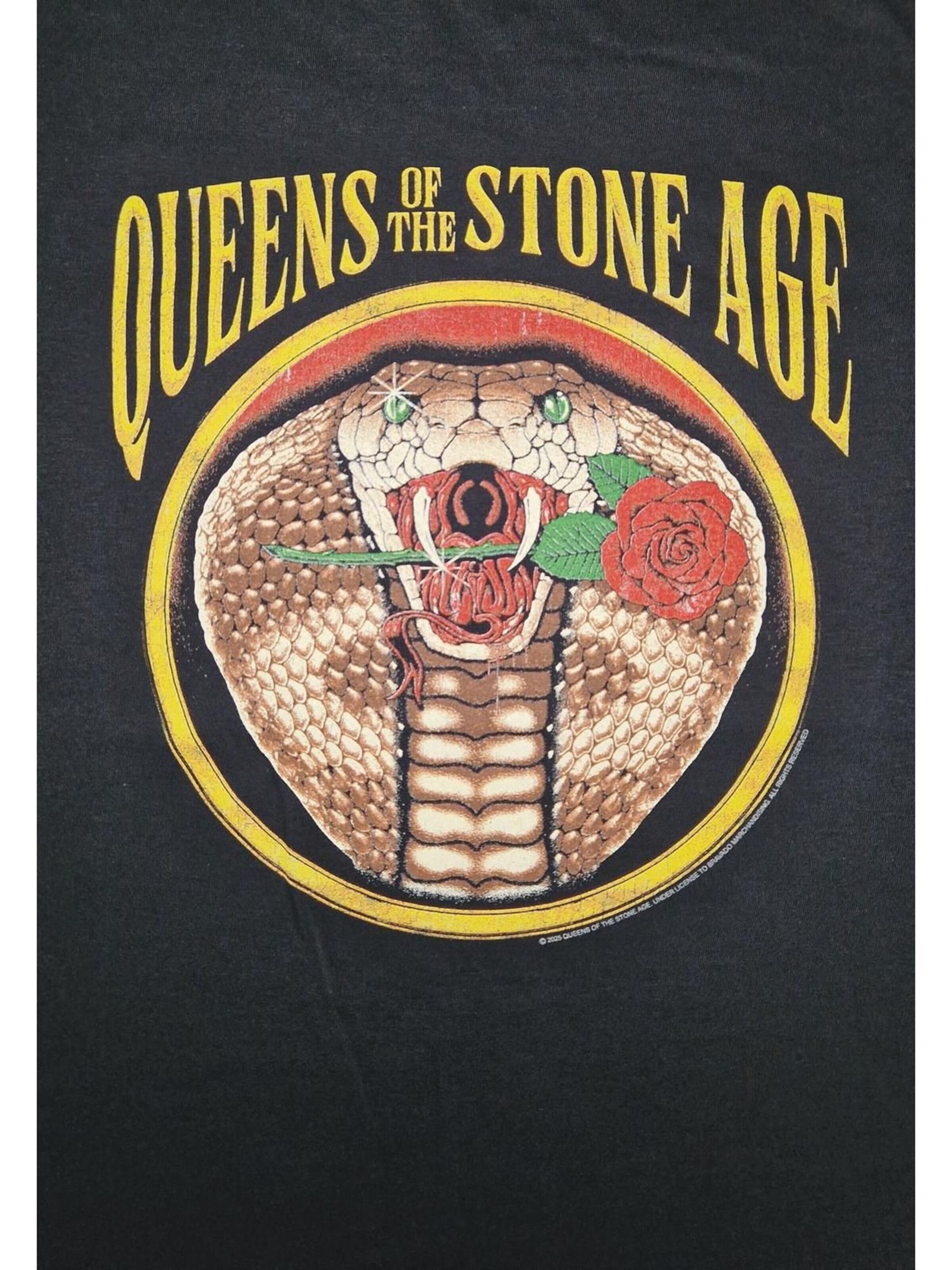 Rockshirts Shirt 'Queens of the Stone Age Cobra T-Shirt' in Black