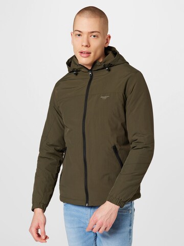 JACK & JONES Jacke 'BECKS' in Grün: predná strana