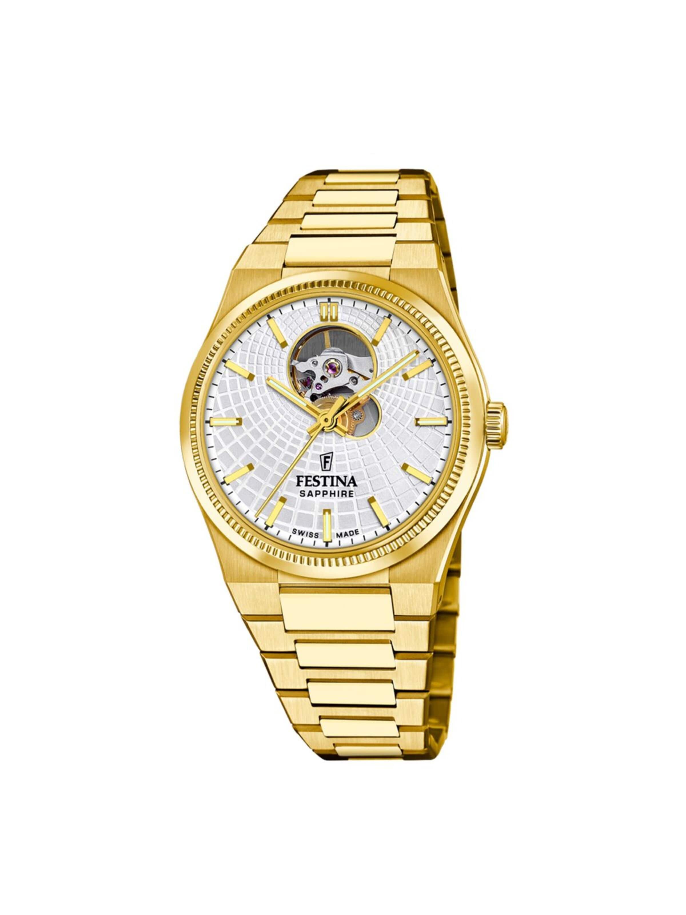 Montre à affichage analogique FESTINA en blanc : devant