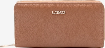 L.CREDI Portemonnee 'Perla' in Bruin: voorkant