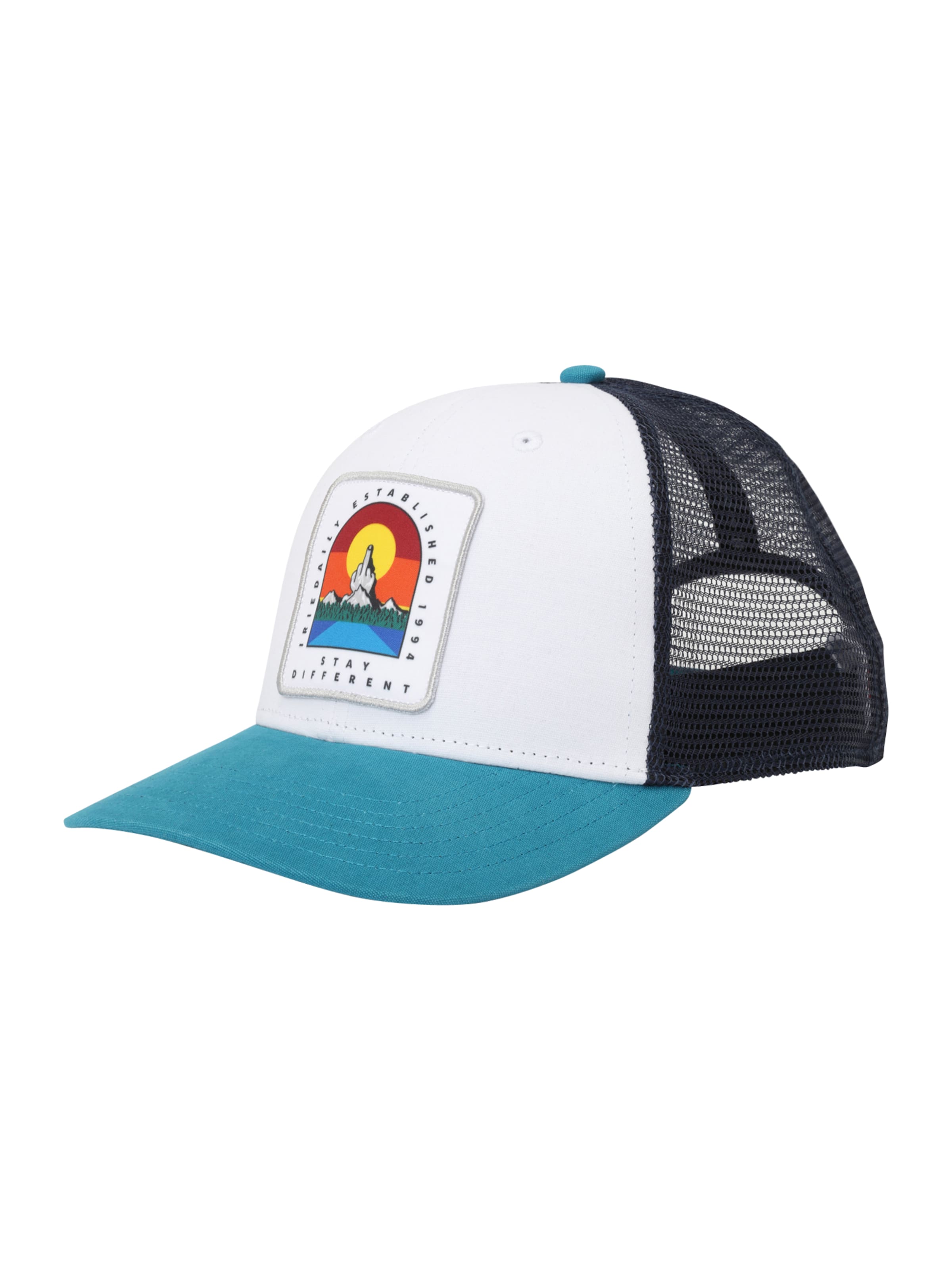 Iriedaily Кепка 'Stonefinger' в Лазурный / Темно-синий / Оранжевый / Белый, Обзор товара