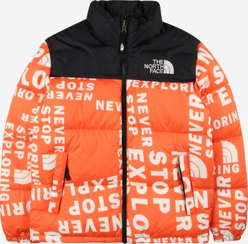 THE NORTH FACE Outdoorová bunda – oranžová: přední strana