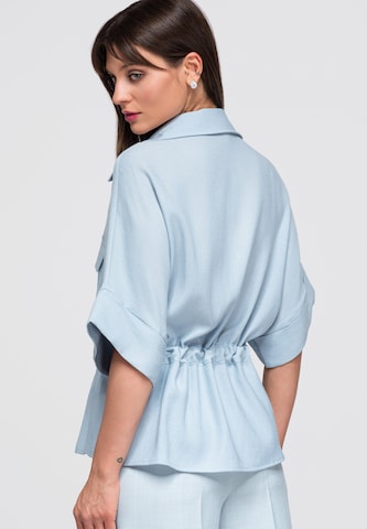 Ombre Blouse in Blue