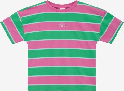 s.Oliver T-Shirt in grün / pink / weiß, Produktansicht