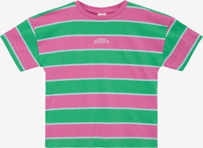 s.Oliver T-Shirt en vert / rose / blanc, Vue avec produit