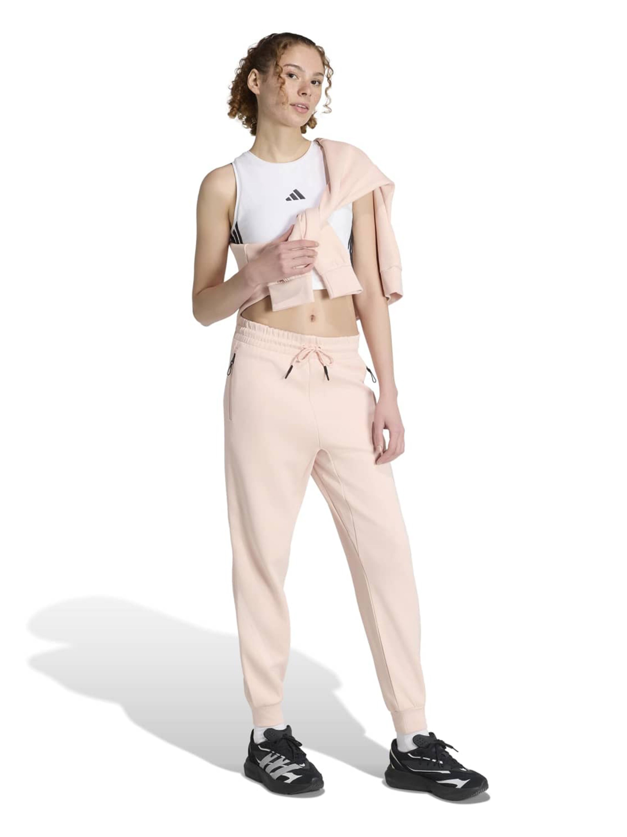 ADIDAS SPORTSWEAR Zwężany krój Spodnie sportowe 'Z.N.E.' w kolorze różowy