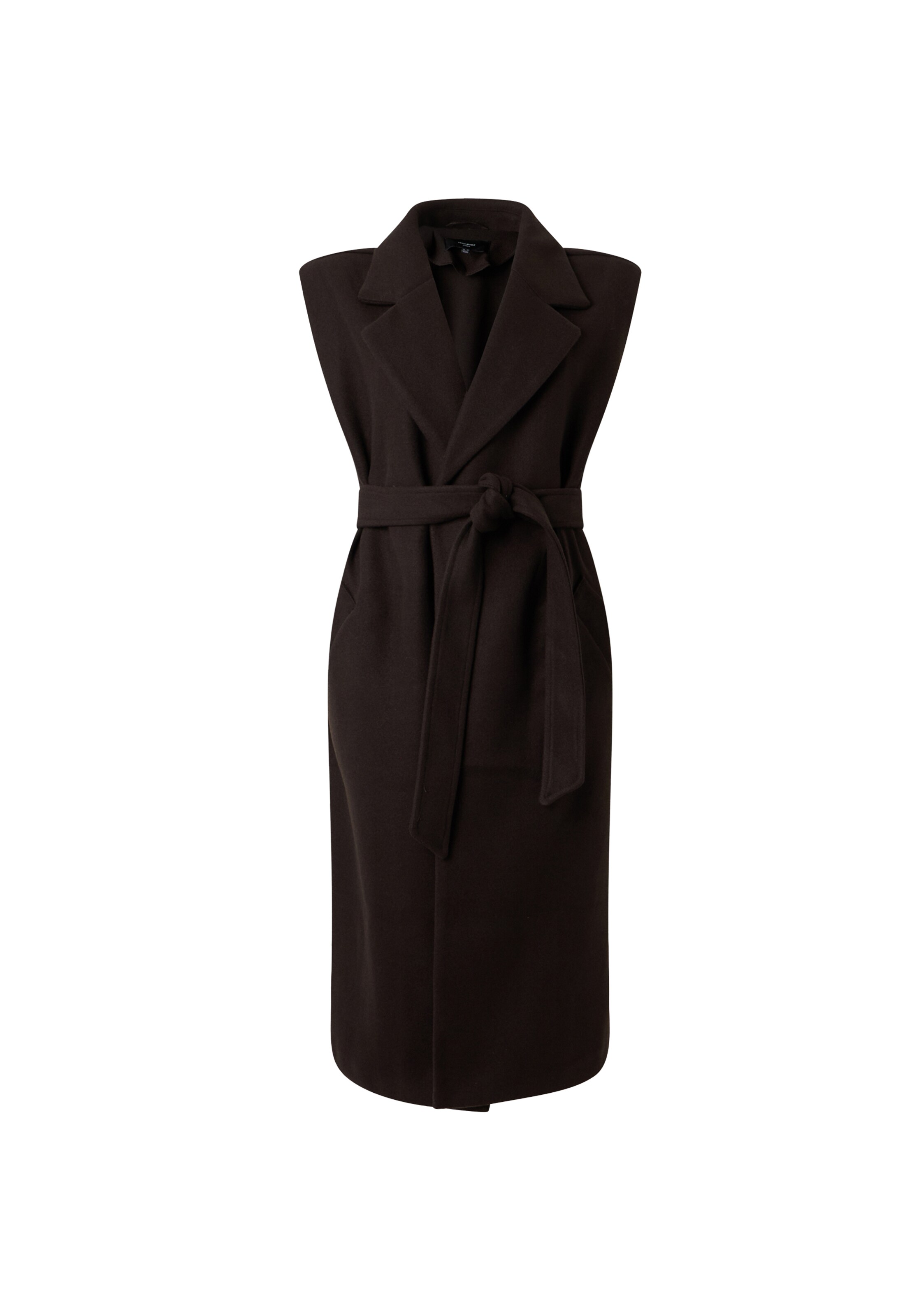 Gilet 'VMCFORTUNEAYA' di Vero Moda Curve in marrone: frontale