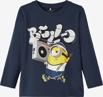 NAME IT Shirt 'JANSI MINIONS' in Blue: front