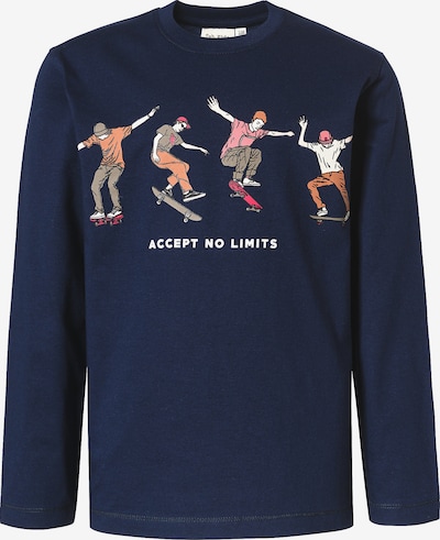 myToys COLLECTION Shirt in navy / taupe / orange / pink, Produktansicht