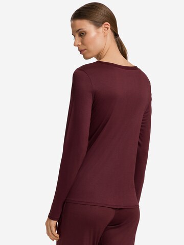 Chemise de nuit 'Grand Central' Hanro en marron