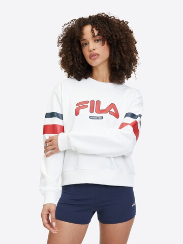 FILA Sweatshirt 'LATUR' i hvit: forside