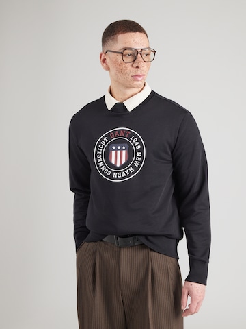 GANT Μπλούζα φούτερ σε μαύρο: μπροστά