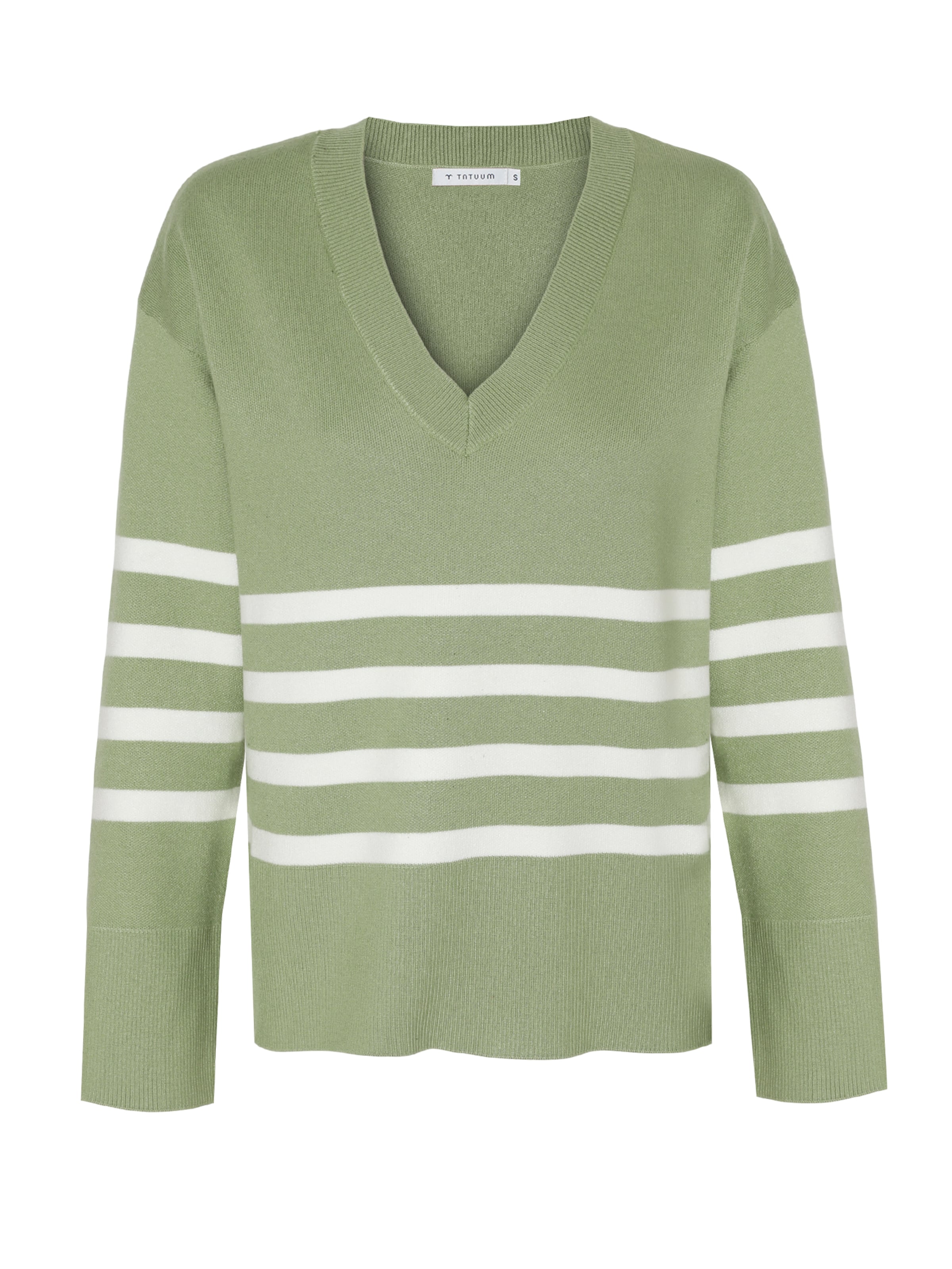 TATUUM Sweater 'ELIANA' in Olive / Off white, Item view