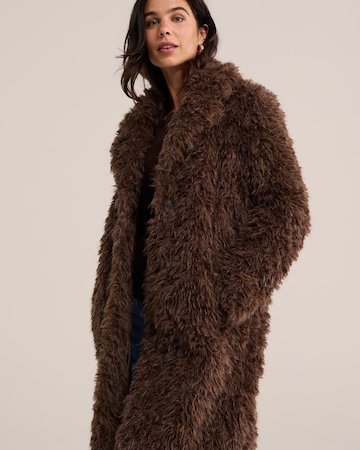 WE Fashion Płaszcz przejściowy w kolorze brązowy