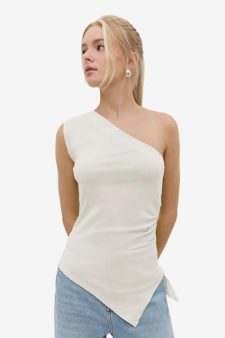 No Matter What Top in Weiß: Vorderseite