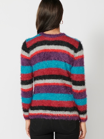 Pull-over KOROSHI en mélange de couleurs