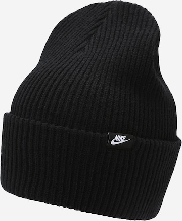 Nike SportswearKapa 'Peak Futura' - crna boja: prednji dio