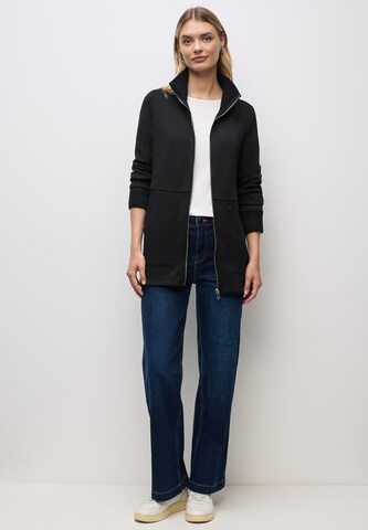 STREET ONE Sweatjacke in Schwarz