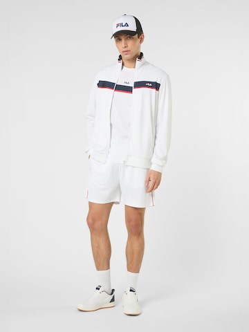 regular Pantaloni 'SAGANO regular track shorts' di FILA in bianco