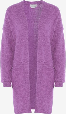 Cardigan Jalene en violet : devant