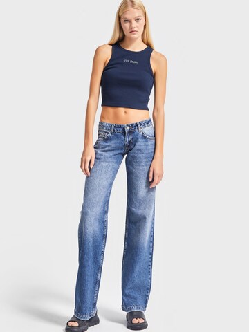 IT'S BASIC Regular Jeans 'Straight Low Rise Jeans' in Blauw
