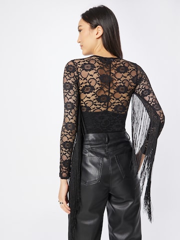 Shirtbody Nasty Gal en noir