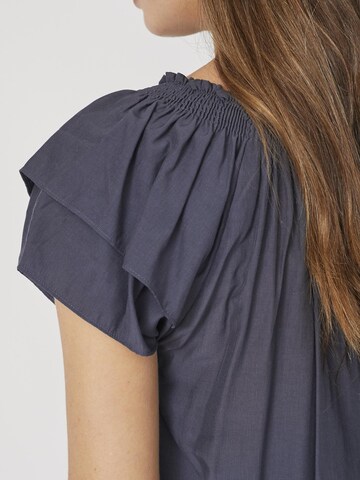 Chemisier 'Sunrise' co'couture en bleu
