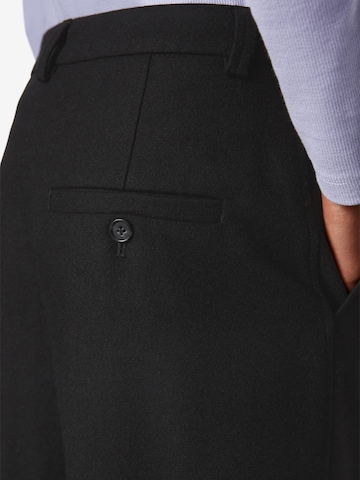 Wide Leg Pantalon à plis Marc O'Polo en noir