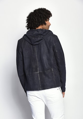 Maze Lederjacke 'Baton ' in Blau