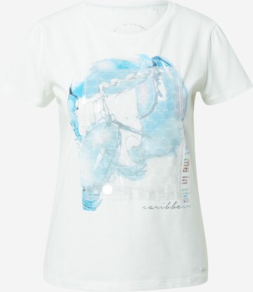 T-shirt TAIFUN en blanc : devant